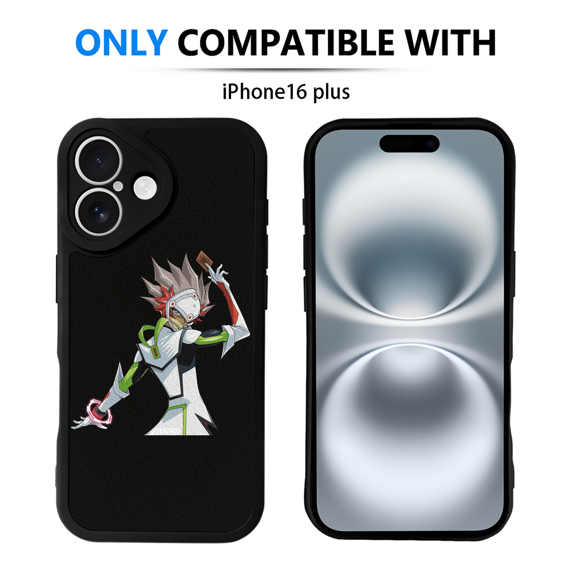 遊☆戯☆王 Yu-Gi-Oh! 【iPhone 16シリーズ対応】シリコンスマホケース（レザー調） 材質：シリコン